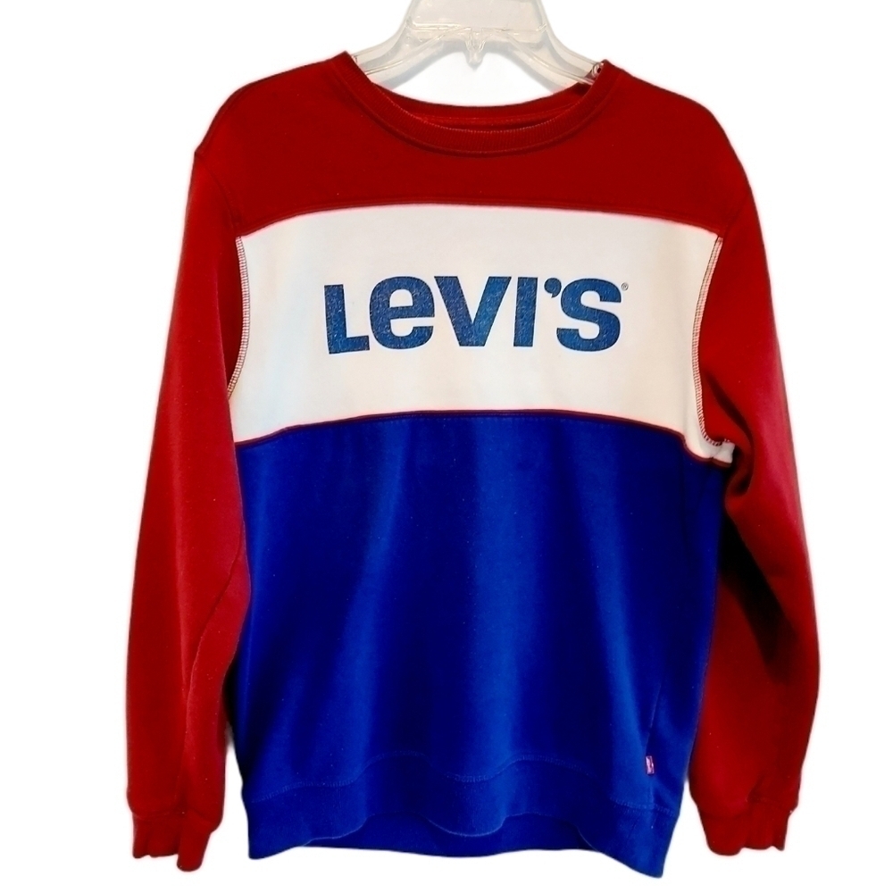 Levi’s Colorblock Sweatshirt Retro Red/Navy Medium